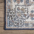 thumbnail image 5 of nuLOOM Ren SpinClean Vintage Floral Machine Washable Area Rug, 5' x 8', Ren Blue, 5 of 8