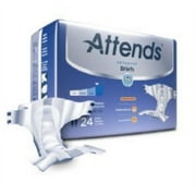 Attends Advanced Adult Brief Tab Closure Medium Disposable Heavy Absorbency, DDC20 - Pack of 24