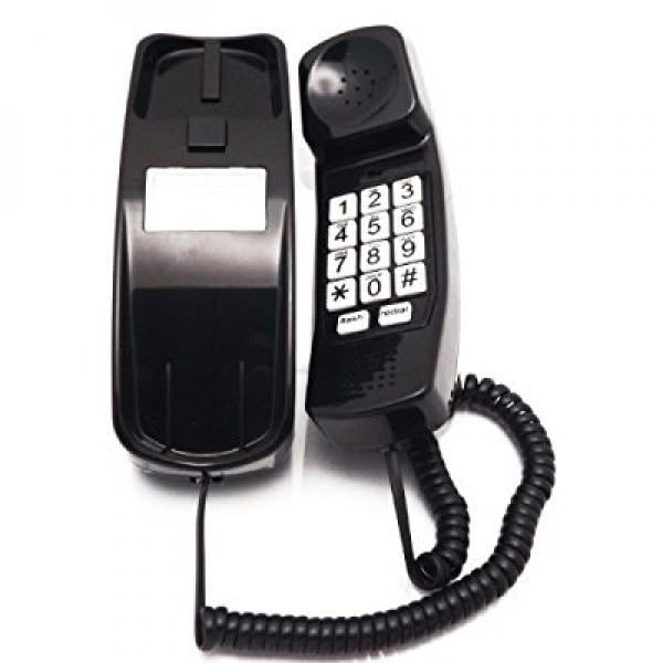 Retro Novelty Telephone Phone for Hearing impaired iSoHo Phones Black an Improved Version of The Princess Phones in 1965 Style Big Button Corded Phone Phones for Seniors