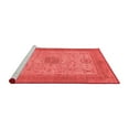 thumbnail image 2 of Ahgly Company Machine Washable Indoor Round Abstract Red Modern Area Rugs, 3' Round, 2 of 4