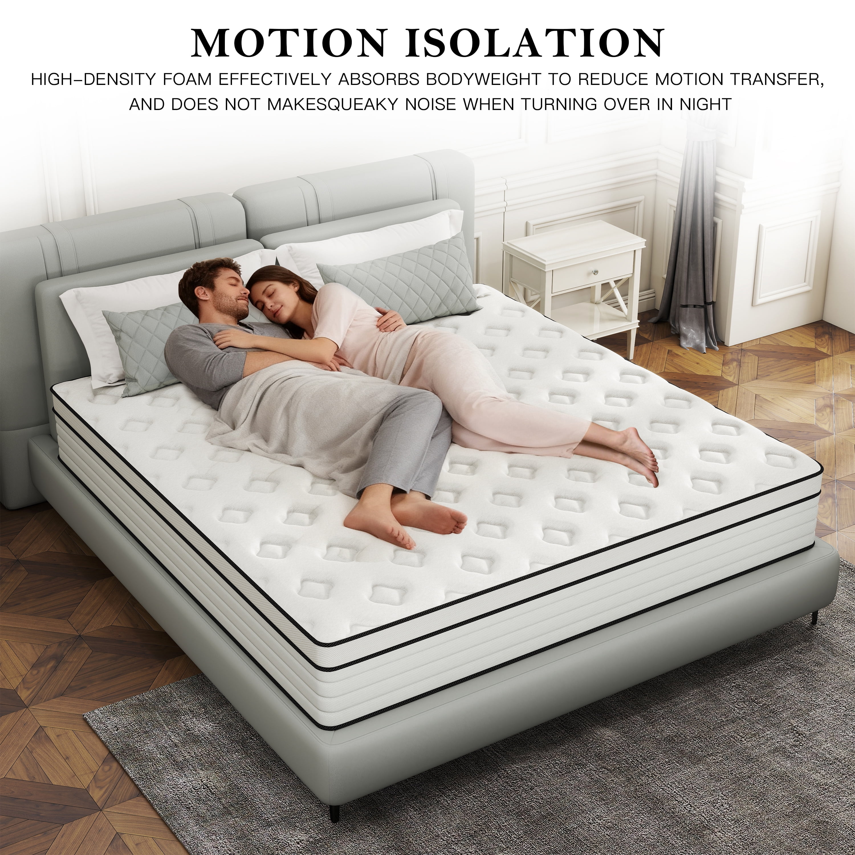 lemontalking 12 Inch Mattress Full Bed Size Mattress In A Box Hybrid Mattress