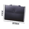 thumbnail image 2 of Sac de Documents Portable 13 Poches Dossier Extensible/organisateur de Fichiers avec Couverture Extensible, 2 of 5