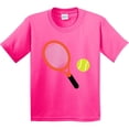 thumbnail image 3 of Inktastic Tennis Racket and Ball Youth T-Shirt, 3 of 5