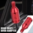 thumbnail image 2 of Unique Bargains Gear Shift Knob Adapter Kit Universal with 4 Plastic Hoses Non Threaded Lever Cover Head Aluminum Alloy Red, 2 of 7