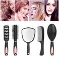 thumbnail image 1 of Juego de soporte para espejo y peine ANGGREK juego de 5 cepillos para el cuidado del cabello con soporte para viajes, 1 of 8