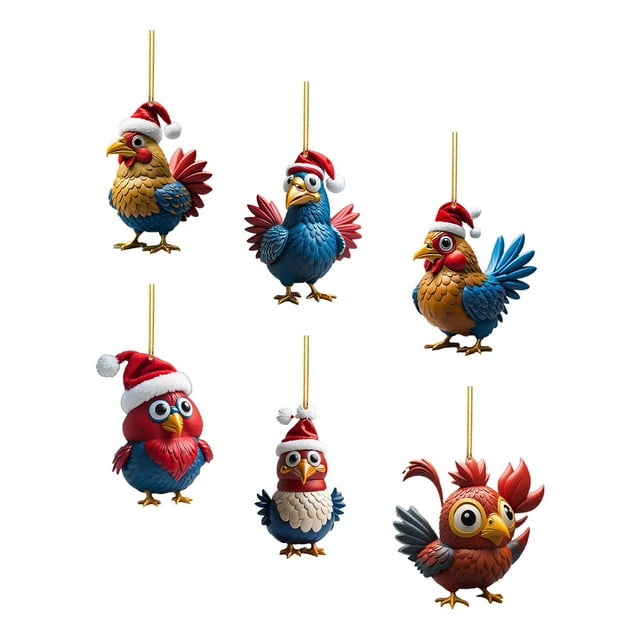 Adornos navideños Macarena Colgante de Gallo Estilo B