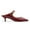 Wine Red, variant on YDN Women Pointed Toe Strappy Backless Pumps Slip on Kitten Low Heel Mules Fashion Dress Formal Slides Size 7 Green