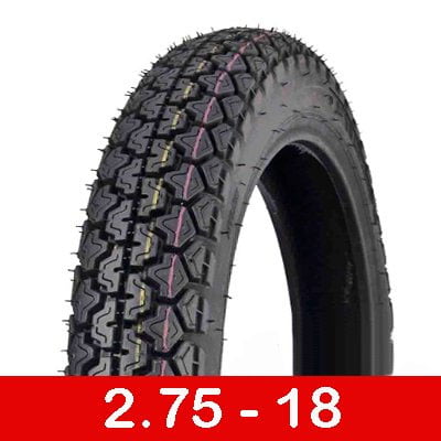 Tire 2.75 - 18 Front/Rear Motorcycle Dual Sport On/Off