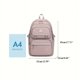 thumbnail image 3 of Mochila de gran capacidad para estudiantes, bolso de hombro doble de nailon, impermeable, informal, de viaje, a la moda, para Universidad, 3 of 5