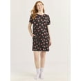 thumbnail image 4 of Joyspun Women's Dreamy Soft Collection Sleepshirt with Short Sleeves, Sizes S/M-2X/3X, 4 of 6