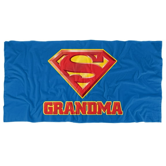 Superman Super Grandma Officially Licensed Beach Towel 30' X 60'