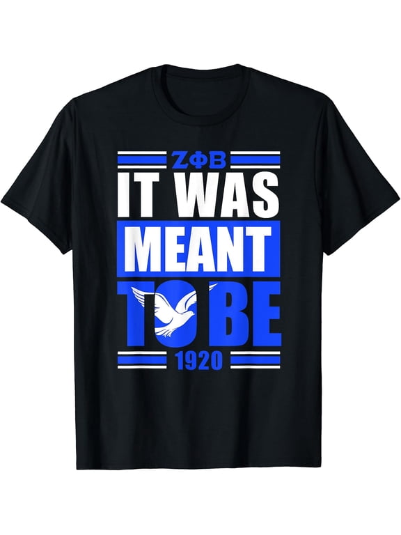 Zeta Phi Beta Sorority Paraphernalia, Zeta Phi Beta HBCU T-Shirt Printing Funny Round Neck Casual Top