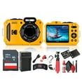 thumbnail image 1 of Kodak Pixpro WPZ2 Digital Camera (Yellow) Bundle Including: 2x 32 GB Memory Card, Fleixble Tripod, Camera Case, Card Reader, Card Wallet, Hand Strap, Full Cleaning Kit, 1 of 7
