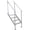 Detachable-Escalators-Level 4, variant on Heavy Duty 3-Step Removable Aluminum Dock Ladder - 500 lb Capacity with Non-Slip Steps & Quick-Release Buckles, Saltwater & Corrosion Resistant