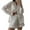 White, variant on Yunliwuli Women’s 2 Piece Pajamas Set Long Sleeve Heart Print Button Up Shirt + Shorts Set Loungewear