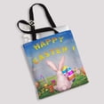 thumbnail image 2 of PKQWTM A Cute Bunny Hill Easter Eggs Canvas Shoulder Bags Handbags Tote Bags Shopping Bag, 2 of 2