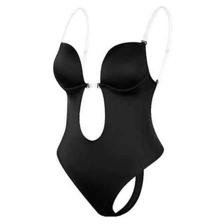 

Famure Backless Body Shaper|Invisible Plunge Backless Body Shaper Bra|Deep V Bra Sexy Bodysuit for Women Night Party Wedding