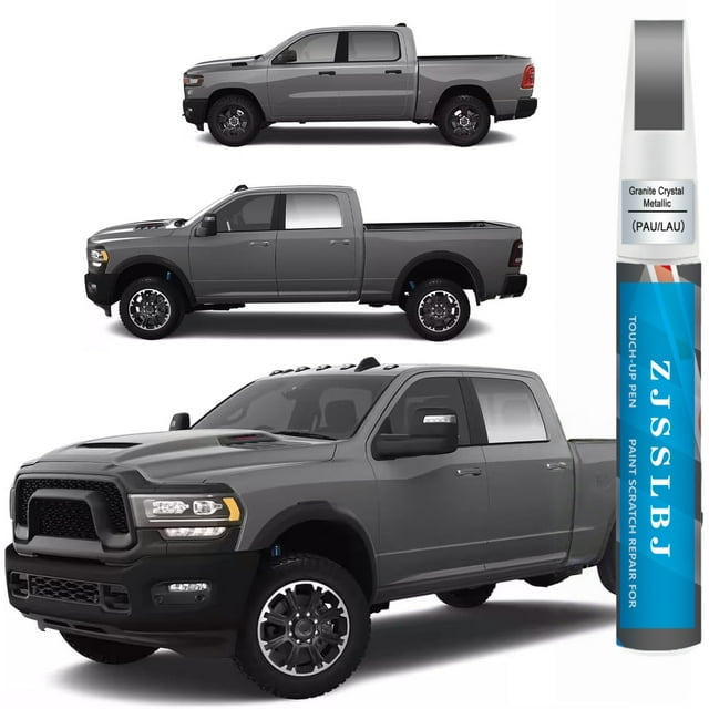 Pintura de Retoque Metálica de Cristal de Granito (PAU/LAU) Compatible con Dodge Ram, Bolígrafo de Pintura para Autos, Reparación de Arañazos, Pintura de Retoque Dos en uno, Removedor de Arañazos Pre