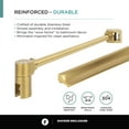 thumbnail image 6 of Fine Fixtures Frameless Shower Enclosure Hinged Glass Shower Door - Tempered Glass 36" W x 36 D x 74" H Satin Brass Finish, 6 of 13
