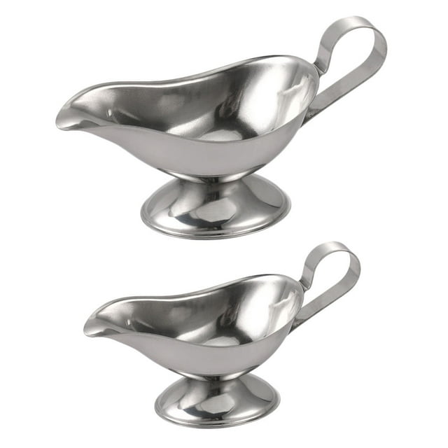 Miangastore 2Pcs Stainless Steel Sauce Cup Sauce Container Restaurant Sauce Cup (Silver)