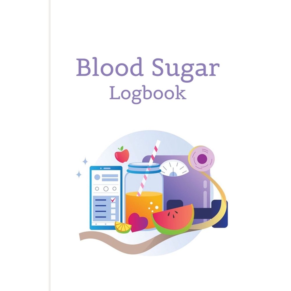 Blood Sugar Logbook Blood Glucose Log Book, Daily Record Book For