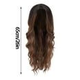 thumbnail image 2 of Long Curly Human Hair Wigs for Women Natural Looking Party Wig Heat Synthetic Hairpiece 28 Inch, 2 of 3