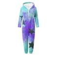 thumbnail image 4 of Aofany Girls Onesies Pajamas Fleece Zip Up Jumpsuits Fuzzy Sherpa One Piece Loungewear Sleepwear Kids Hooded Rompers Costume Winter Clothes for 5-15 Years, 4 of 5