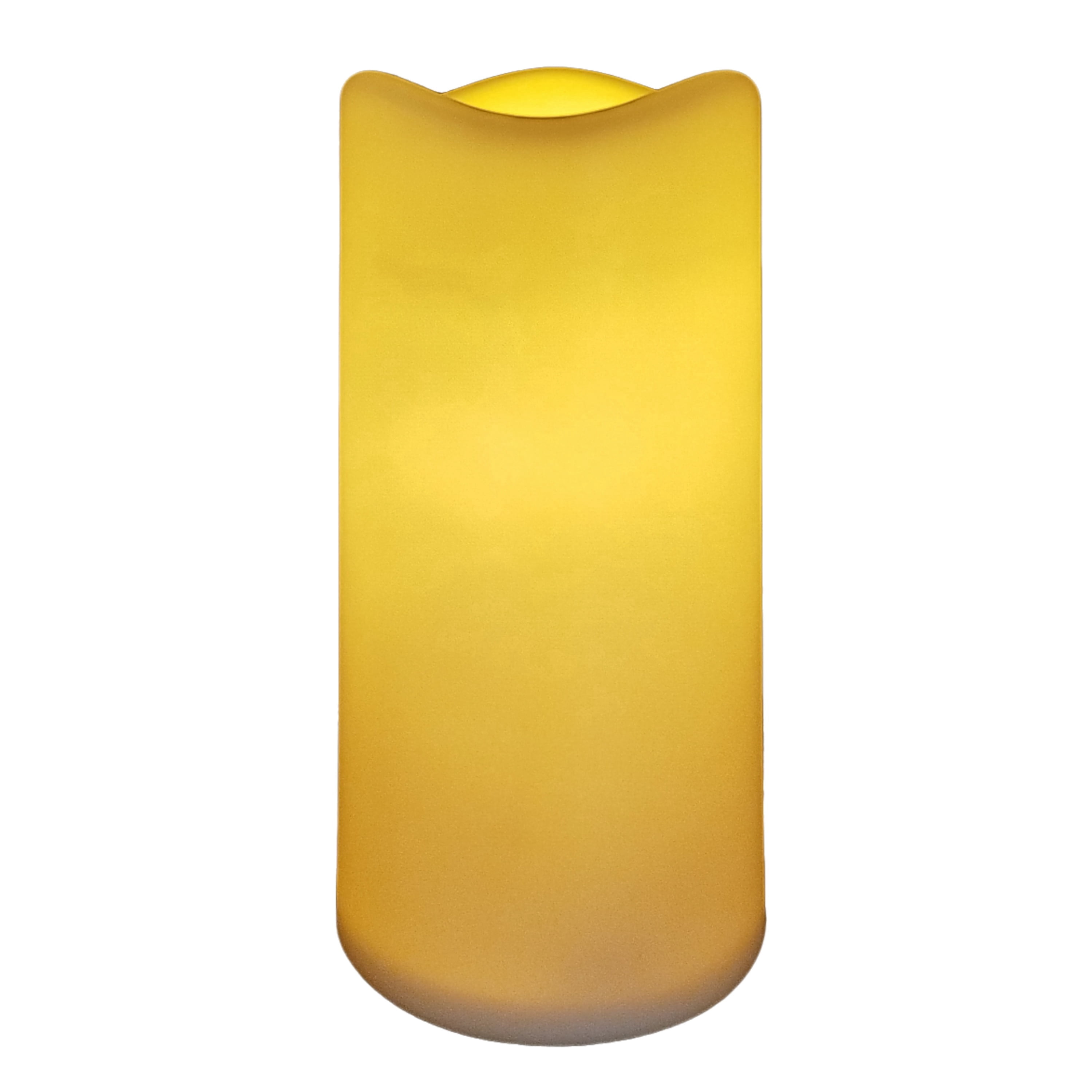 LED Flameless Pillar Candle, White, 4.5" x 9", by Holiday Time