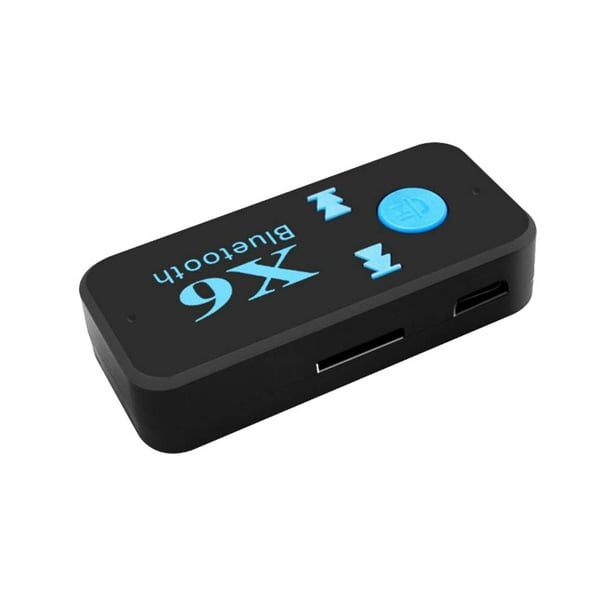 X6 HandFree Adapter Bluetooth Receiver Auto Car Bluetooth Aux Kit Music  3.5mm Audio Stereo Bluetooth Car Kit Receiver 