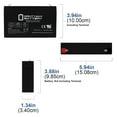 thumbnail image 2 of 6V 7Ah SLA Battery Replacement for Kung Long WP7-6S - 2 Pack, 2 of 6