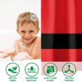 thumbnail image 5 of Christmas Santa Claus Shower Curtain, Merry Christmas Red Shower Curtains for Bathroom, Winter Farmhouse Holiday New Year Bathroom Home Decor, Waterproof Fabric with Hooks 72x72 Inch, 5 of 6