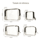 thumbnail image 2 of Neceser Transparente Impermeable Viaje Cosmetiquera PVC Xtellar Negro, 2 of 3
