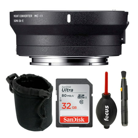 Sigma MC-11 Lens Mount Converter (Canon EF to Sony E-Mount) with SD Card