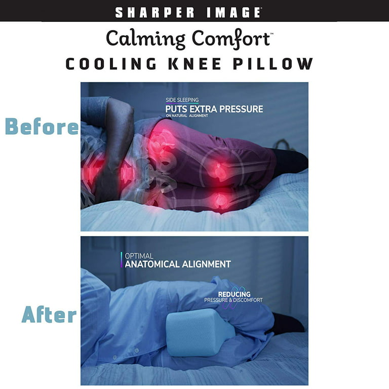 Sharper Image Calming Comfort Charcoal Infused Cooling Knee Pillow - Macy's