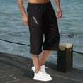 thumbnail image 2 of Memory Pants for Man 4 8 Band 13 Boy Apparel Pants Sports Men Light Pants Casual Pants for Men Jogging In Spring And Summer Relaxing And Relaxing Beach Vacation Nine Point, 2 of 4