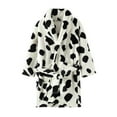 thumbnail image 2 of RXIRUCGD Robe de Nuit en Flanelle pour Enfants, Peignoir Imprimé à la Mode, Tenue Décontractée ( Blanc, Taille : 7 Ans ), 2 of 3
