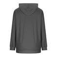 thumbnail image 4 of Otntypg Tunic Hoodies for Women Fashion Lightweight Split Hem Drawstring Casual Long Sleeve Hooded Sweatshirts Tops with Pockets Trendy Atheltic Pullover T-Shirts Dark Gray M, 4 of 8
