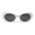 thumbnail image 2 of Gafas de sol ADMIRING, ovaladas, redondas, blancas, tipo Clout, UV400, 2 of 9
