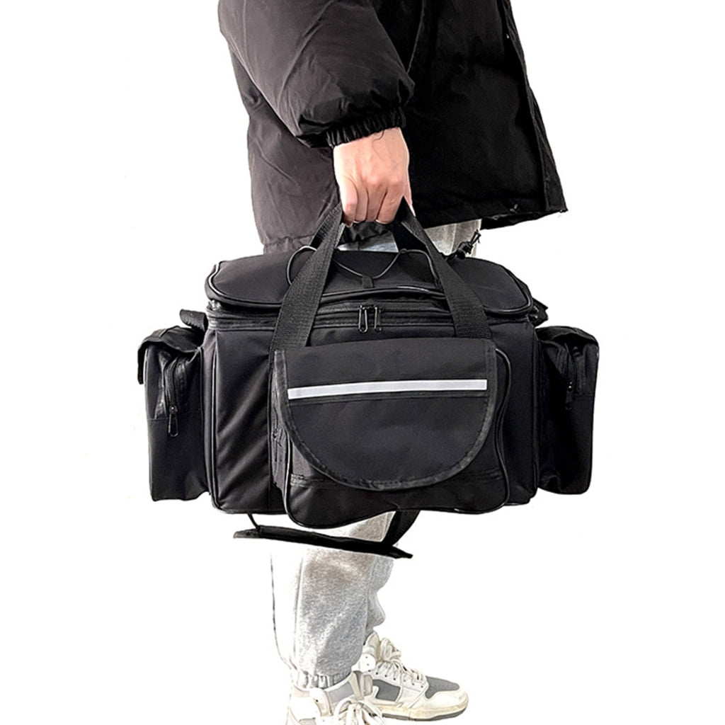 Multiple Pocket Fishing Gear Carrying Bag Portable Outdoor Fishing Tackle Bag Waterproofs Oxfords Cloth Shoulders Bag