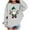 Gray, variant on Christmas Kids Sweatshirt Boys Girl Santa Claus Fleece Shirt Crew Neck Long Sleeve Pullover Festive Tops