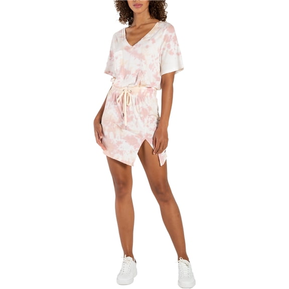 n:philanthropy Womens Bali Tie-Dye Asymmetrical Dress, Multicoloured, Medium