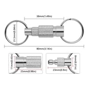 Tizuqe Quick Release Keychains, Separate Key Chain Detachable Keychains Clip,Pull Apart Keyrings,Color Random