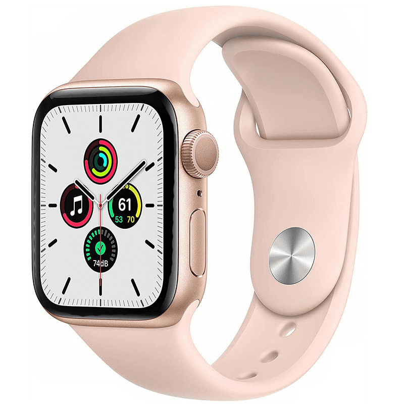 Restored Apple Watch SE 40mm GPS Aluminum Gold Case Pink Sport Band ...