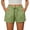 02-Army Green, variant on White Linen Shorts Women Summer Casual Drawstring Wide Leg Shorts High Waist Loose Shorts with Pockets