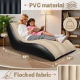 thumbnail image 2 of HQinX Inflatable Sofa with Electric Pump, Flocked Blow-Up Couch, Portable Air Bed for Bedroom, Living Room & Camping, 2 of 7