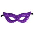 thumbnail image 1 of Máscara de mascarada de Mardi Gras, disfraces de cosplay, máscara de fiesta de lentejuelas, máscara de media cubierta para los ojos Violeta, 1 of 9