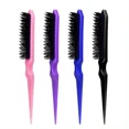 thumbnail image 2 of blue  Professional Hair Brushes Comb Teasing Back Combing Hair Brush Slim Line Styling Tools 4 Colors Wholesale Hair Comb, 2 of 6