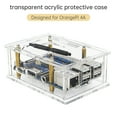 thumbnail image 3 of Orange Pi 4A Acrylic Case Orange Pi 4A Transparent Protective Box w Cooling Fan, 3 of 13