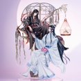 thumbnail image 2 of MDZS Wei Wuxian Lan Wangji BL Soporte Acrílico Giratorio De Arena Movediza Modelo Insignia Colgante Marcapáginas, 2 of 4