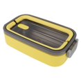 thumbnail image 4 of Contenedor de comida para almuerzo, caja Bento aislada de acero inoxidable 304 a prueba de fugas para estudiantes, escuela, oficina, amarillo, 4 of 10